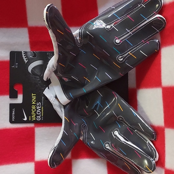 Nike Vapor Knit Football Gloves Size Large - Picture 2 of 3